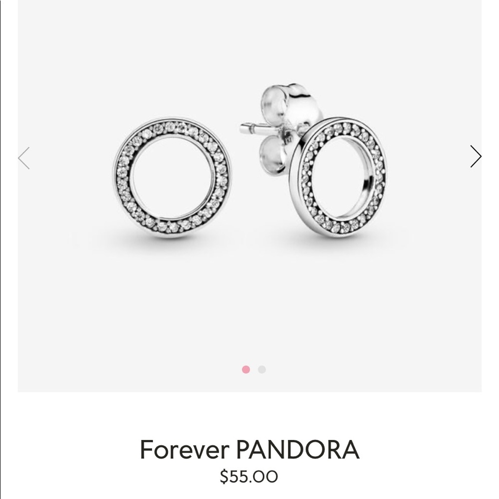 Pandora Forever Silver Earrings
